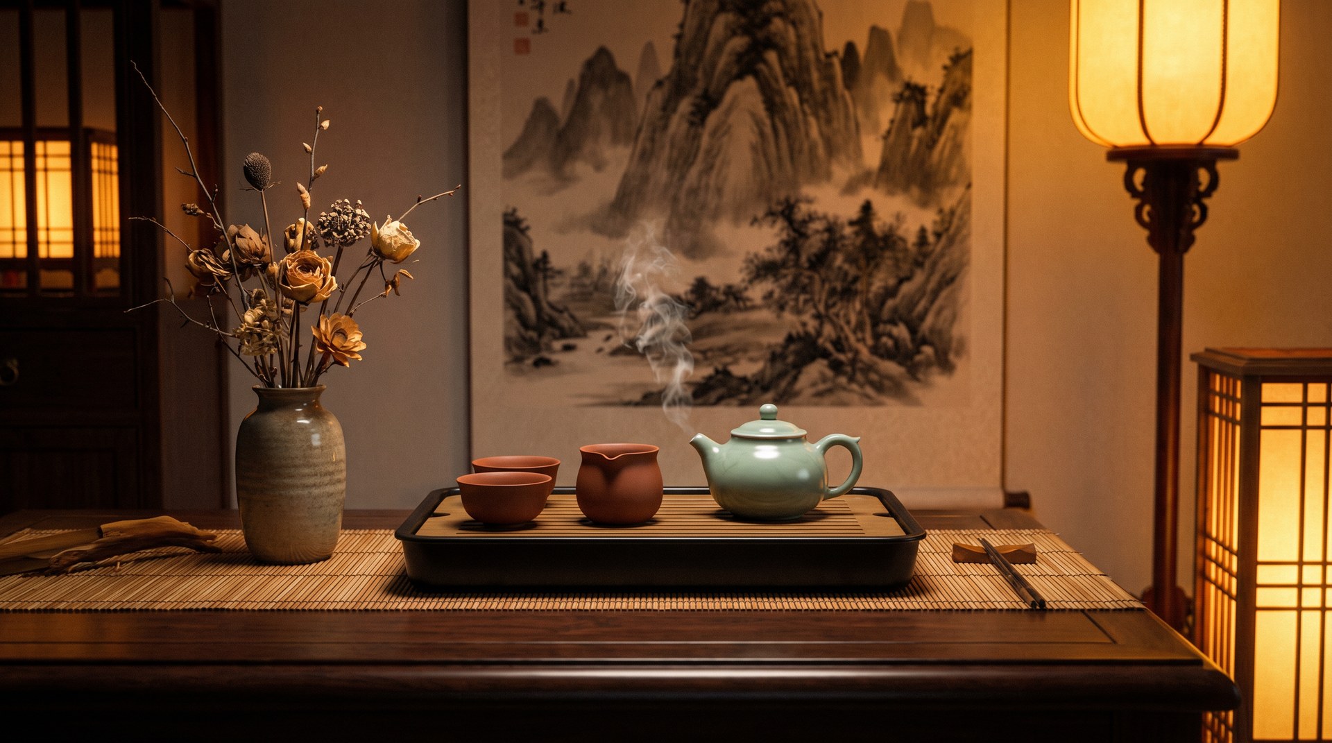 樱花视频雅致器物-青瓷茶具视频教程-陶瓷文化